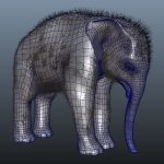 Elephant Calf 3D Model Online