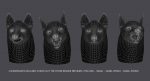 Wolf Head (FUR) 3D Model Online | Animal 3D Model Online