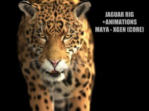 Jaguar ANIMATED (Xgen-core) 3D Model Online