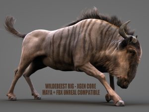 Wildebeest Rig online |Buy 3D Models Online