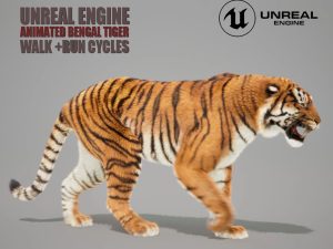 Bengal Tiger Animated Online | Buy 3D Models Online