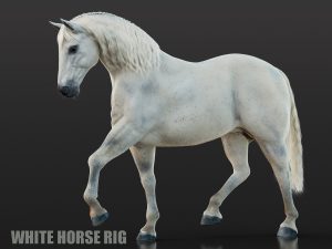 Horse White 3D Models | Animal 3d Models